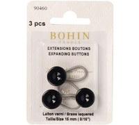 EXTENSIONS BOUTONS 15mm NOIR x3 - BOHIN(...) - noir
