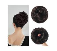 Extensions capillaires synthétiques bouclées en chignon décoiffé for femmes Ponytail Extension(Strawberry Blonde)