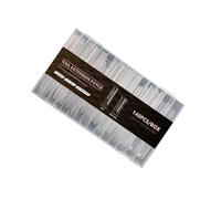Extensions d ' ongles ovales Sandwich, 1 boîte, pour un ajustement naturel, confortables, matériaux ABS, Extensions d ' ongles ovales à longue tenue