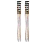 Extensions de Cabello Con Purpurina - 12 pièces de clips de peluca brillantes de fibre sintética | Para el Pelo Para Niñas, Resistente Al Calor, 20 Pulgadas, Para Disfraz, Trenzada De N