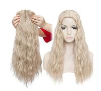 Extensions de cheveux 20 pouces Cheveux Extensions Synthétique Vague D'eau Clip Dans Morceau De Cheveux Clip Dans Une Pièce Cheveux Noir Brun Postiche for les Femmes Extensions à clipser en cheveux hu