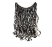 Extensions de cheveux 20 Pouces Extensions de Cheveux 2 Façons Réglable Bandeau Taille Bouclés Ondulés Invisible Fil Extensions de Cheveux Postiche 140 Gramme for les Femmes morceaux de cheveux(1418)