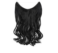 Extensions de cheveux 20 Pouces Extensions de Cheveux 2 Façons Réglable Bandeau Taille Bouclés Ondulés Invisible Fil Extensions de Cheveux Postiche 140 Gramme for les Femmes morceaux de cheveux(2469)
