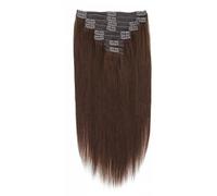 extensions de cheveux 8 pièces pince à cheveux humains Remy couleur brun chocolat épais soyeux pince droite dans les extensions de cheveux humains pince à cheveux double trame couleur #4 120G meilleur