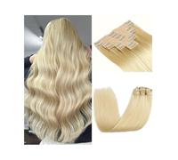 Extensions de cheveux à clip en cheveux véritables cheveux humains, #613 Blond raide 10-26 pouces Extensions de cheveux brésiliens Remy Clip in 8 pièces 120g (26inches 120g)
