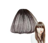 Extensions de cheveux à clips avec frange,Franges à clips, Frange vaporeuse Bangs, Frange à souple et naturelle pour femmes, tenue de soirée quotidienne, rendez-vous, fêtes