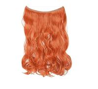 Extensions de cheveux à clipser 20 Pouces Extensions de Cheveux 2 Façons Réglable Bandeau Taille Bouclés Ondulés Invisible Fil Extensions de Cheveux Postiche 140 Gramme for les Femmes Clip d'extension