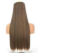 Extensions de cheveux à clipser Épais Long Droit Synthétique Long Droit 5 Extensions de Cheveux à Clips 55/80cm Résistant à la Chaleur Une Pièce Faux Postiche for Femme Naturel Noir Marron Clip d'exte