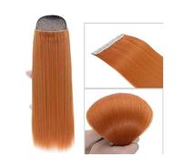 Extensions de cheveux à clipser Extensions de cheveux synthétiques 26 pouces blond clair Clip dans l'extension de cheveux longue ligne droite naturel Ombre Blonde postiche for les femmes Clip d'extens