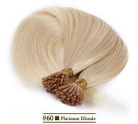 Extensions de cheveux à pointe droite I, extensions de cheveux fusion naturels en cheveux humains réels, ensemble de capsules de kératine, couleur marron blond, 30g/paquet Cheveux humains