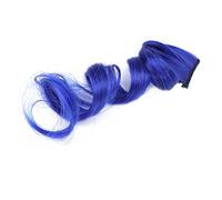 Extensions de Cheveux Bouclés à Clipser, Extensions de Cheveux Synthétiques Colorées avec Clips 5 Pièces 55 Cm Multicolores Faits Saillants de Fête à Clipser pour Femmes et
