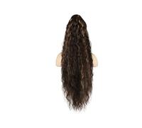 Extensions de cheveux bouclés à clipser for queue de cheval (30 pouces) for femmes, postiche synthétique naturel et moelleux for un usage quotidien Pour un usage quotidien(360)