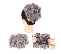 Extensions de cheveux bouclés et désordonnés - Chignons chignons faciles à étirer - Peignes à clipser - Extensions de queue de cheval pour femme - Chignons naturels (couleur : Q8-171)