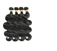 Extensions De Cheveux Bundles brésiliens de vague de corps Extensions de cheveux humains 1/3/4 PC Bundles de cheveux humains Armure de corps Naturel/Noir de jais 8-32 pouces Tissage Cheveux(Jet Blac