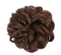 Extensions de cheveux chignon désordonné pour femme - Postiche synthétique ondulé bouclé avec élastique - Chouchou en forme de beignet pour femmes et filles (couleur : 2)