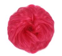 Extensions de cheveux chignon désordonné pour femme - Postiche synthétique ondulé bouclé avec élastique - Chouchou en forme de beignet pour femmes et filles (couleur : 8C)