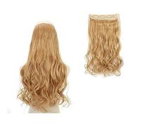 Extensions de cheveux Clip dans l'extension de cheveux synthétiques longs ondulés Fil invisible Pas de clips dans les extensions de cheveux Secret Fish Line One Piece Extensions Postiches Cheveux morc