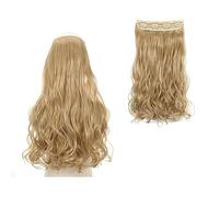Extensions de cheveux Clip dans l'extension de cheveux synthétiques longs ondulés Fil invisible Pas de clips dans les extensions de cheveux Secret Fish Line One Piece Extensions Postiches Cheveux morc