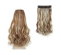 Extensions de cheveux Clip dans l'extension de cheveux synthétiques longs ondulés Fil invisible Pas de clips dans les extensions de cheveux Secret Fish Line One Piece Extensions Postiches Cheveux morc
