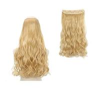 Extensions de cheveux Clip dans l'extension de cheveux synthétiques longs ondulés Fil invisible Pas de clips dans les extensions de cheveux Secret Fish Line One Piece Extensions Postiches Cheveux morc