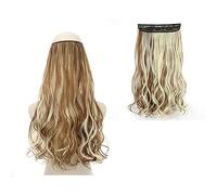 Extensions de cheveux Clip dans l'extension de cheveux synthétiques longs ondulés Fil invisible Pas de clips dans les extensions de cheveux Secret Fish Line One Piece Extensions Postiches Cheveux morc