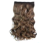 Extensions de cheveux Clip de perruque synthétique longue ondulée de 24 pouces dans les extensions de cheveux avec 5 clips dans les extensions de cheveux Longues postiches synthétiques ondulées for fe
