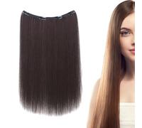Extensions de cheveux Clip Ins, Clip Clip en extensions | Extensions de cheveux à l'aspect naturel - Positre à coiffure droite de 20 pouces de long pour les filles, élégante perruque invisible