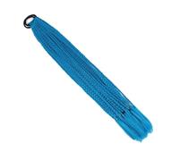 Extensions de cheveux colorés de 24 pouces, queue de cheval tressée, perruques tressées avec élastiques, postiches synthétiques Wear and Go(A30)