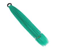 Extensions de cheveux colorés de 24 pouces, queue de cheval tressée, perruques tressées avec élastiques, postiches synthétiques Wear and Go(A24)