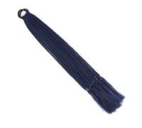 Extensions de cheveux colorés de 24 pouces, queue de cheval tressée, perruques tressées avec élastiques, postiches synthétiques Wear and Go(A28)