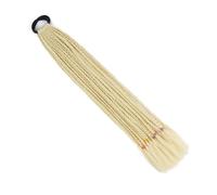 Extensions de cheveux colorés de 24 pouces, queue de cheval tressée, perruques tressées avec élastiques, postiches synthétiques Wear and Go(613)