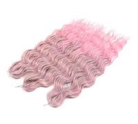 Extensions de cheveux de tressage profond en vrac synthétiques 24 pouces tresse d'eau cheveux Ombre Blonde Crochet cheveux bouclés-TGPINK12-24inches-60cm