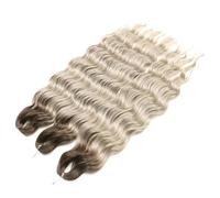 Extensions de cheveux de tressage profond en vrac synthétiques 24 pouces tresse d'eau cheveux Ombre Blonde Crochet cheveux bouclés-TT-IGRAY5-24inches-60cm