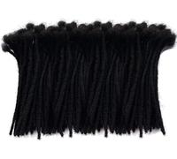 Extensions de cheveux dreadlocks, extensions de cheveux, extensions de cheveux humains Locs - 0,4 cm de largeur, extensions de dreadlocks de cheveux humains, peuvent être teintes 80 locs par faisceaux