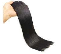 Extensions de cheveux Extensions de cheveux humains lisses à clipser, 100% cheveux brésiliens vierges non traités, for toute la tête morceaux de cheveux(20inches)
