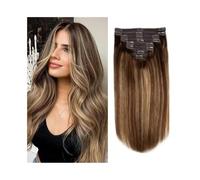 Extensions de cheveux Extensions de cheveux naturels Remy à clips for femmes, 8 pièces morceaux de cheveux(20inches)