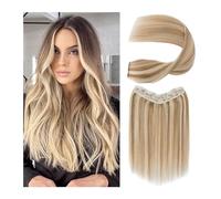 Extensions de cheveux Extensions de cheveux One Piece #8/613 Extensions de cheveux humains véritables droites 5 clips en une seule pièce Extensions de cheveux humains 120 grammes postiche invisible dr