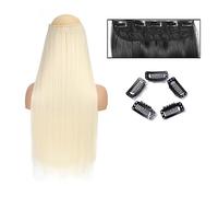 Extensions de cheveux Extensions de cheveux raides 24 "de long droit une pièce 5 Clips Clip dans les extensions de cheveux postiches synthétiques for femme morceaux de cheveux(SG66 60)