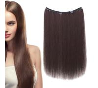 Extensions de cheveux humains à clip - Extensions de cheveux humains sans couture avec clips solides, 50,8 cm de long, lisses et soyeux, solution de coiffage facile pour les femmes qui souhaitent