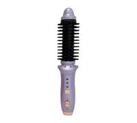 Extensions de cheveux humains à clip, noire, sans fil, pour femme, avec brosse à bigoudis et long cylindre en céramique tourmaline, brosse à boucler pour les déplacements (violet, taille unique)