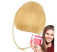 Extensions de cheveux humains à clipser - Frange française de couleur naturelle | Extensions de cheveux à franges élégantes adaptées aux filles et aux femmes comme remplacement pour un usage quotidien
