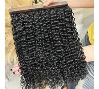 Extensions de cheveux humains bouclés 16-22 pouces, nœuds miracle, pour tresses bohèmes, 3, 4 ou 5 pièces, 60g/paquet, pré-séparées, pour tressage au crochet, 100% cheveux humains Deep Wave