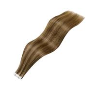 Extensions de cheveux humains brésiliens raides Remy - Extensions capillaires à bande adhésive - 20P et 40P