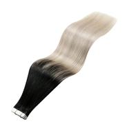 Extensions de cheveux humains brésiliens raides Remy - Extensions capillaires à bande adhésive - 20P et 40P