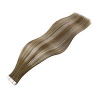 Extensions de cheveux humains brésiliens raides Remy - Extensions capillaires à bande adhésive - 20P et 40P