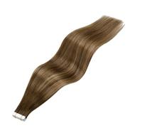 Extensions de cheveux humains brésiliens raides Remy - Extensions capillaires à bande adhésive - 20P et 40P