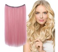 Extensions de cheveux humains Clip Ins, Clip dans les extensions de cheveux - Poix de cheveux naturels pour les femmes - Poix de coiffure à l'aspect naturel de 20 pouces, longue perruque droite élégan