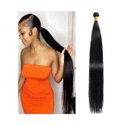 Extensions de cheveux humains lisses en os pour femmes noires, 20,4 à 101,6 cm, raides, sans nœuds, cheveux Remy, extensions de cheveux naturels (30,5 cm)
