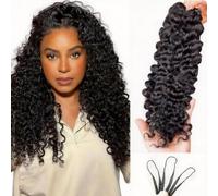 Extensions de cheveux humains pour tresses crochetées pré-torsadées birmane