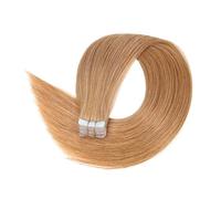 Extensions de cheveux invisibles à bande adhésive, cheveux naturels lisses Remy for femmes, 20 pièces Installation et enlèvement faciles(Light brown,22inch)